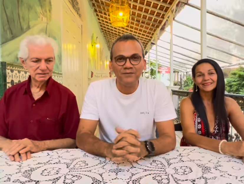 Ricardo Fernandes ao lado dos proprietários Rosalino e Teresa agradeceu a todos pelo sucesso do Casarão nos últimos anos.